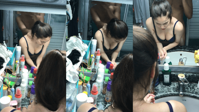 Doggy em trước gương trong nhà vệ sinh - iywipjdu.sbs